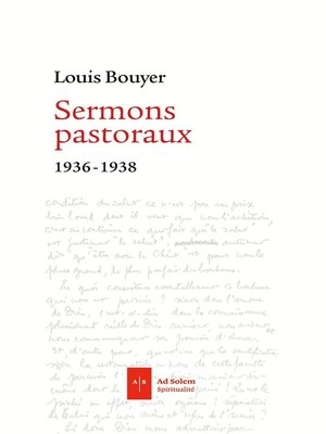 cover image of Sermons pastoraux